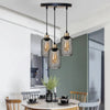 Suspension Cylindre Acier Noir Mat Industriel - Chambre Salon Cuisine — Vivo