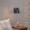 Applique Murale Cylindre Acier Noir Minimaliste Design Moderne Noire - Chambre Salle de Bain Salon — Grenat