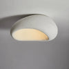 Plafonnier Coquillage Plâtre Blanc Minimaliste Design Moderne - Salle de Bain Salon Chambre — Flambeau