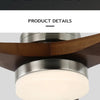 Ventilateur de Plafond Bois 3 Pales avec Éclairage