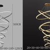 Svea Spirale Anneaux Métal Doré Contemporain