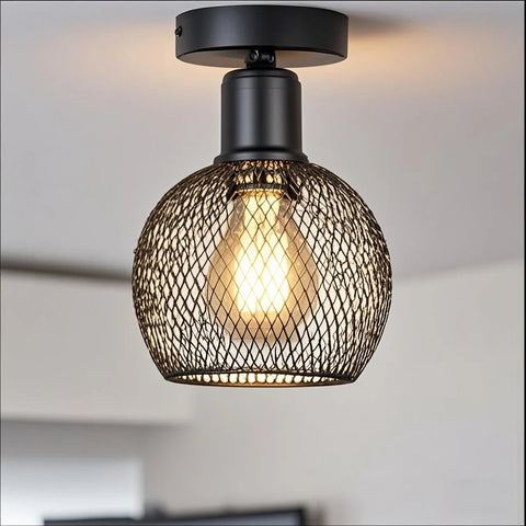 Plafonnier Pétales Verre Transparent et Laiton Doré - Salon Salle à Manger Chambre — Florea