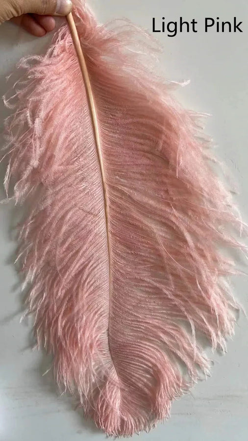 Lampadaire Feuillage Plumes Crème et Métal Doré - Salon Bureau Chambre — Folia