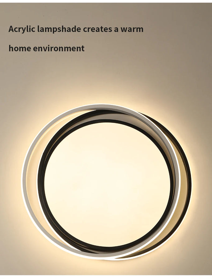 Lumis285 Vagues Métal Blanc Minimaliste et Lune