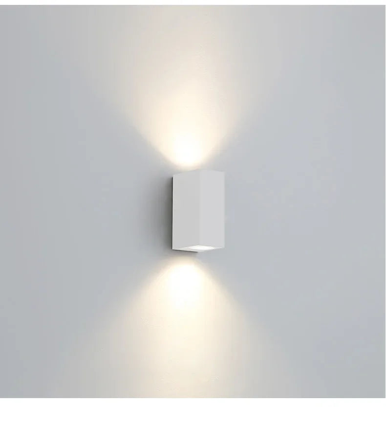 Thora Cylindre Aluminium Noir et Blanc Minimaliste B