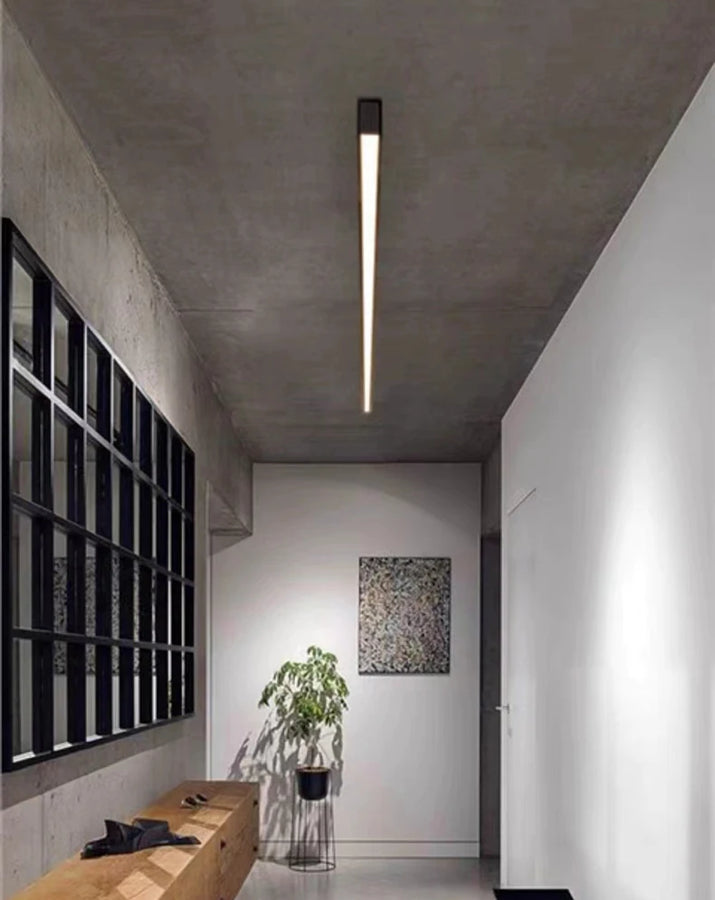 Elowen Linéaire Aluminium Noir Minimaliste