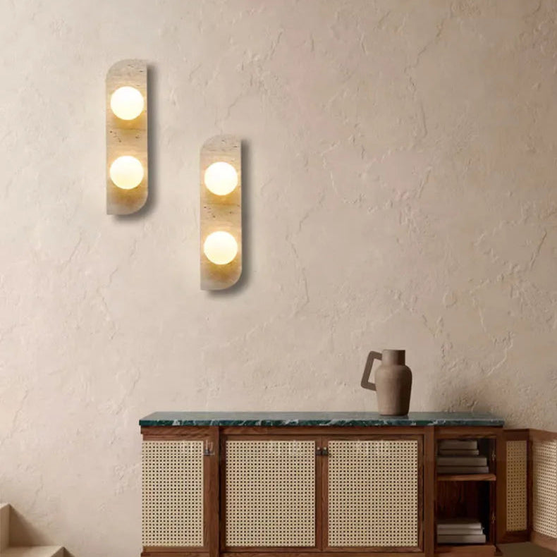 Applique Murale Cylindre Verre Opalin Minimaliste Design Moderne - Chambre Salle de Bain Salon — Cremona