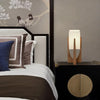 Lampadaire Géométrique Bois Naturel Minimaliste Design - Salon Bureau Chambre — Hexo