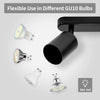 Suspension Rail Cylindres Acier Noir Mat Minimaliste Design - Chambre Salon Cuisine — Réglette