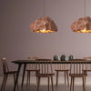 Suspension Cylindre Tissu Beige Minimaliste Design - Chambre Salon Cuisine — Splendor