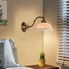 Applique Murale Cloche Porcelaine Blanche et Laiton Vintage - Chambre Salle de Bain Salon — Campanio
