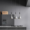 Suspension Cône Métal Noir Mat Minimaliste Design - Cuisine Salon Bureau — Effilé