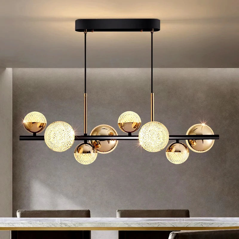 Lustre Suspension Spirale Métal Noir et Blanc Minimaliste Design - Salon Salle à Manger — Spiro