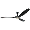 Ventilateur de Plafond Bois XXL avec Éclairage LED