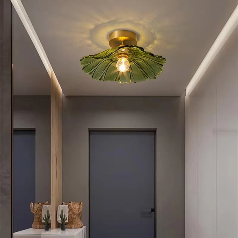 Atinuke Feuille Métal Vert Art Déco