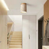 Plafonnier Cylindre Béton Blanc Minimaliste Design Moderne - Salle de Bain Salon Chambre — Thuban