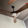 Ventilateur de Plafond Bois XXL avec Éclairage LED