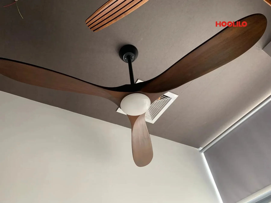 Ventilateur de Plafond Bois XXL avec Éclairage LED