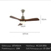 Ventilateur de Plafond Bois 3 Pales avec Éclairage