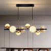 Lustre Suspension Spirale Métal Noir et Blanc Minimaliste Design - Salon Salle à Manger — Spiro