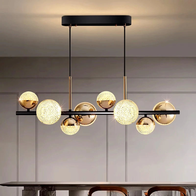 Lustre Suspension Spirale Métal Noir et Blanc Minimaliste Design - Salon Salle à Manger — Spiro