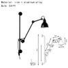Drak Bras Articulé Acier Noir Mat