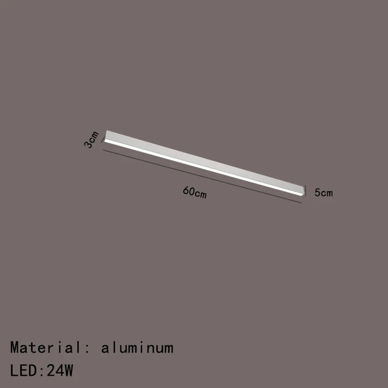 Elowen Linéaire Aluminium Noir Minimaliste