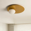 Plafonnier Disque Métal Doré Minimaliste Design Moderne - Salle de Bain Salon Chambre — Plateo