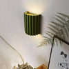 Applique Murale Cylindre Bois Texturé Minimaliste Design Moderne - Chambre Salle de Bain Salon — Colure