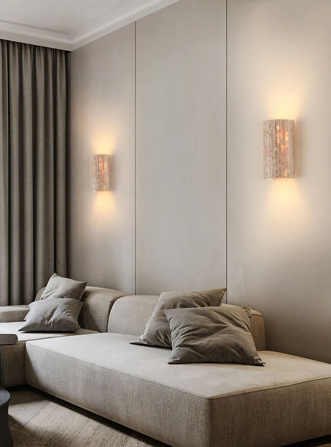 Fola Cylindre Pierre Beige Minimaliste
