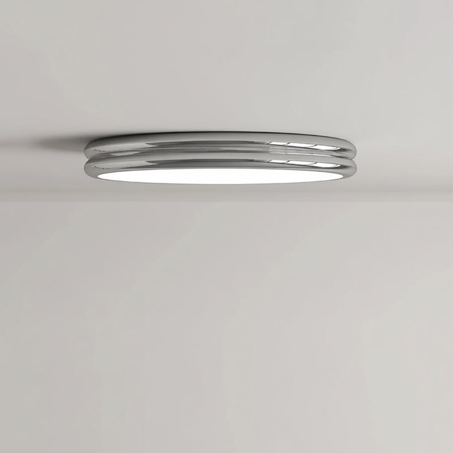 Plafonnier Anneau Céramique Crème Minimaliste Design Moderne - Salle de Bain Salon Chambre — Alcyone