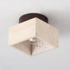 Sandra Cube Béton Blanc Minimaliste