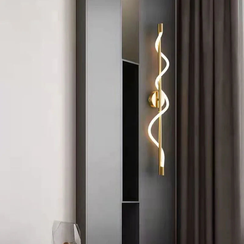 Applique Murale Anneaux Verre Transparent et Métal Noir Noire Ronde - Chambre Salle de Bain Salon — Horos