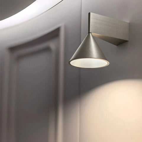 Applique Murale Longiligne Métal Noir et Orange Noire - Chambre Salon Salle de Bain — Fraxis