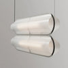Suspension Cylindre Verre Texturé Transparent Minimaliste Design - Chambre Salon Cuisine — Fuste
