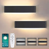 Lumis239 Rectangle Métal Noir Mat Minimaliste B