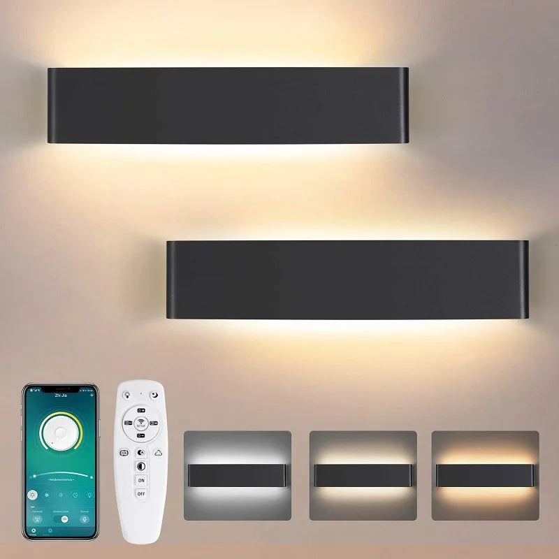 Lumis239 Rectangle Métal Noir Mat Minimaliste B