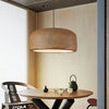 Suspension Cylindre Tissu Blanc Minimaliste Design - Chambre Salon Cuisine — Fulgor
