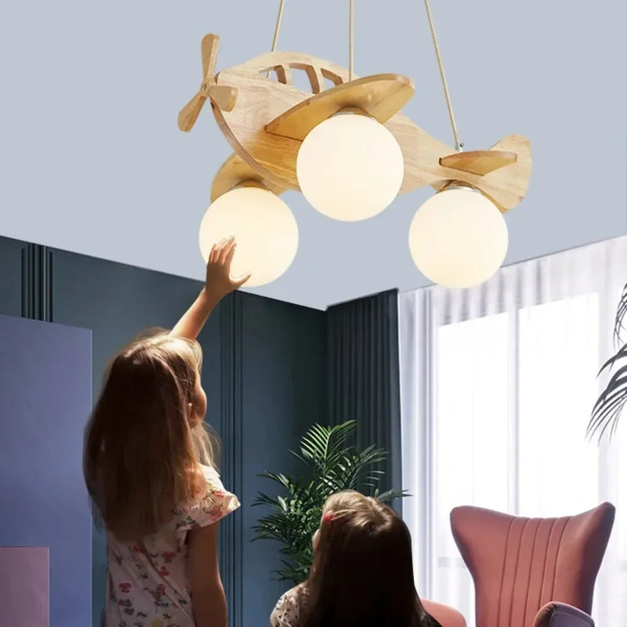 Roisin Avion Bois Naturel Enfant Ludique