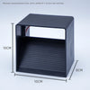 Rute Cube Aluminium Noir Épuré