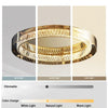 Nexo Anneau Cristal et Métal Chromé Éclatant