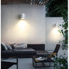 Thora Cylindre Aluminium Noir et Blanc Minimaliste B