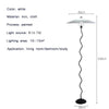 Lampadaire Spirale Métal Noir et Abat-Jour Plissé - Salon Bureau Chambre — Spiro