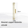 Geoffroy Cylindre Onyx Blanc et Laiton