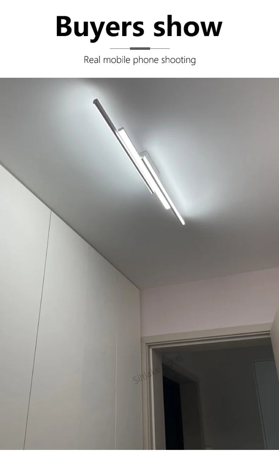 Angelo Linéaire Métal Noir Mat Minimaliste