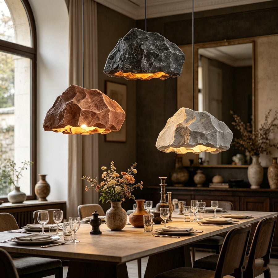 Suspension Cylindre Tissu Beige Minimaliste Design - Chambre Salon Cuisine — Splendor