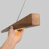 Suspension Barre Bois Naturel Minimaliste Design - Cuisine Chambre Salon — Linéo