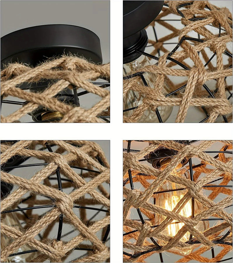 Belmondo Cage Corde Tressée Bohème Rustique
