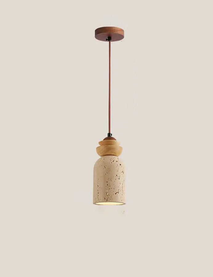 Lola Cylindre Céramique Beige Minimaliste B