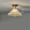 Lumio Vintage Verre Transparent et Bois Naturel